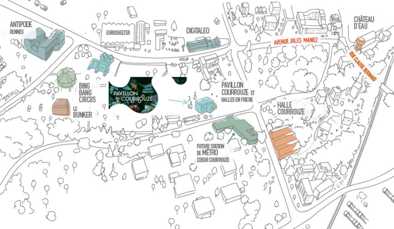 Carte de l'accès Pavillon