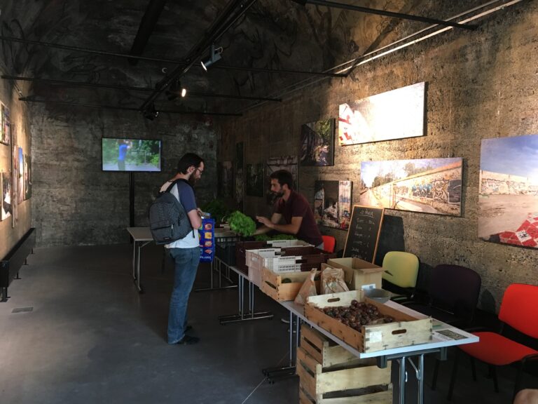 Le stand de la ferme Biji Biji au Pavillon de La Courrouze