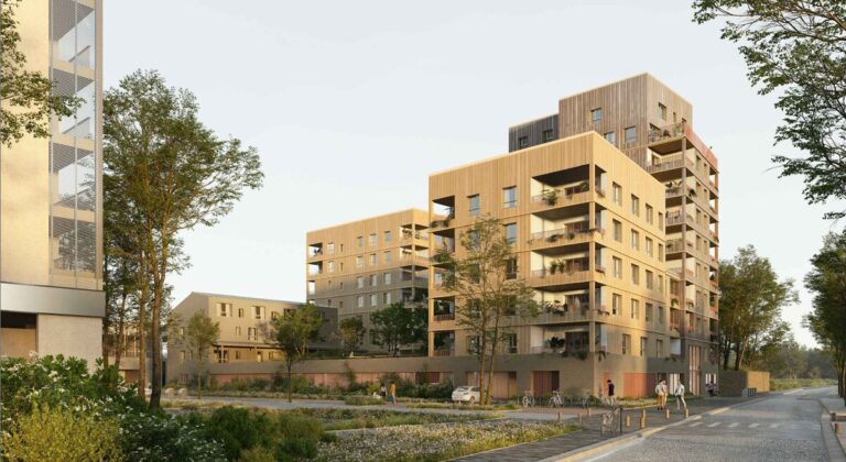 Perspective Residence Prado Grande Grande Prairie Espacil Guinee Potin Architectes Courrouze