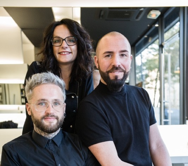 Portrait des trois associés : Cyril, Caroline et Jordan