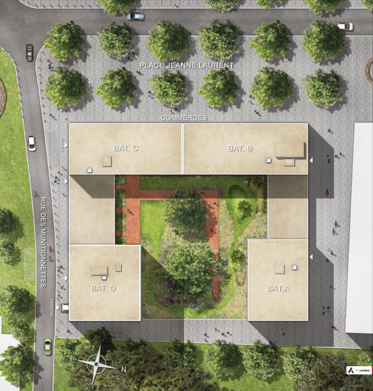 Plan de la résidence Jean Cavaillès