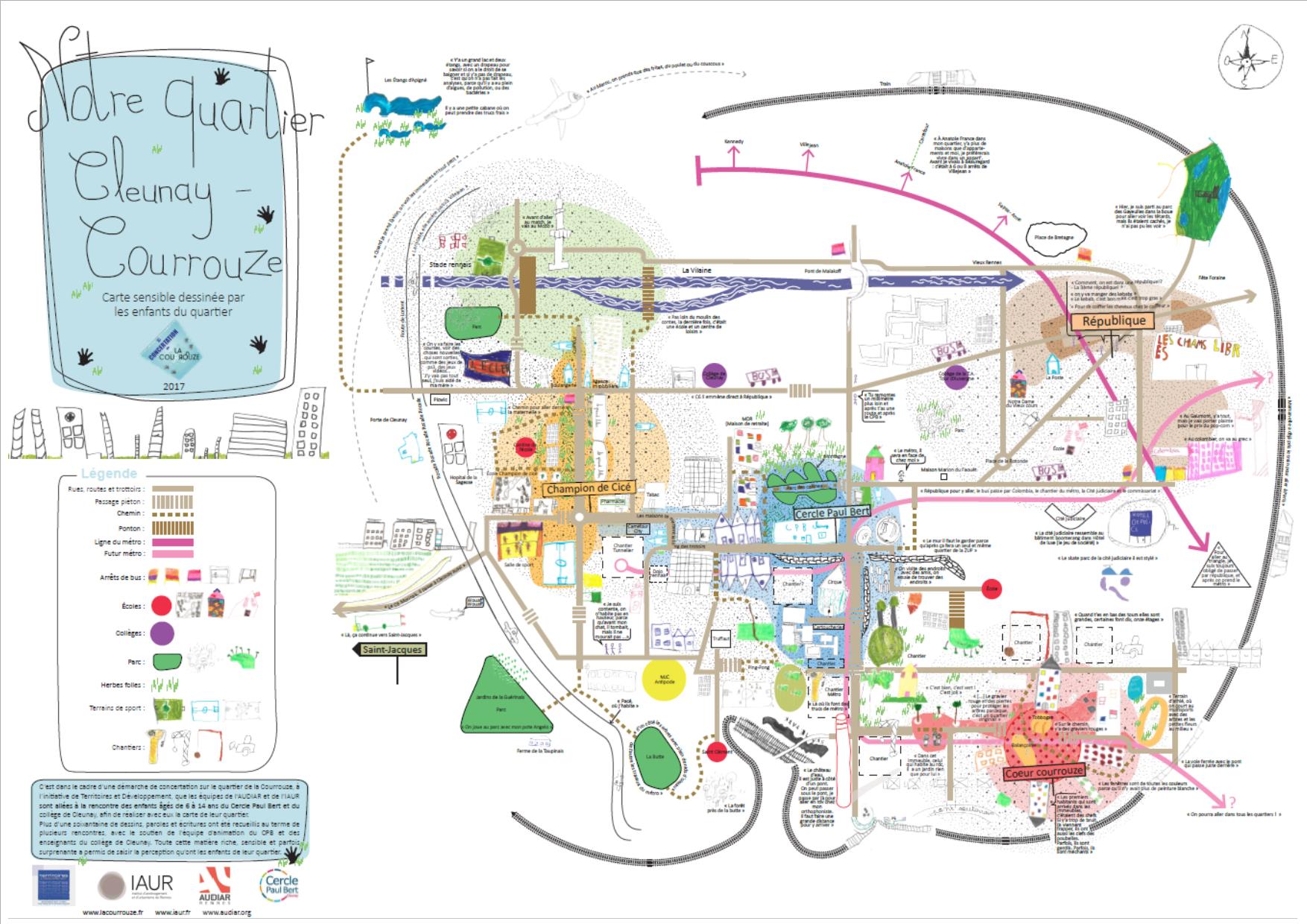 Carte sensible créée par les enfants
